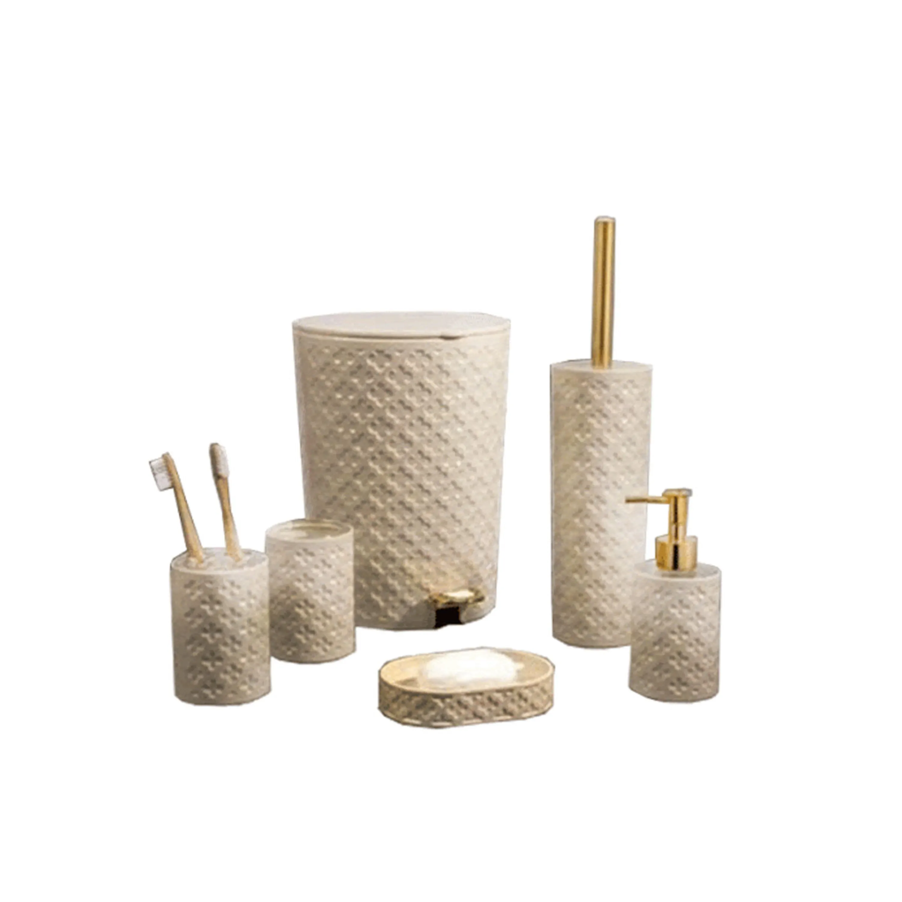 ست سرویس بهداشتی لیمون  طرح گل و جور